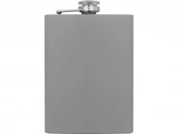 Фляжка 240 мл Remarque soft touch, 304 сталь, светло-серый