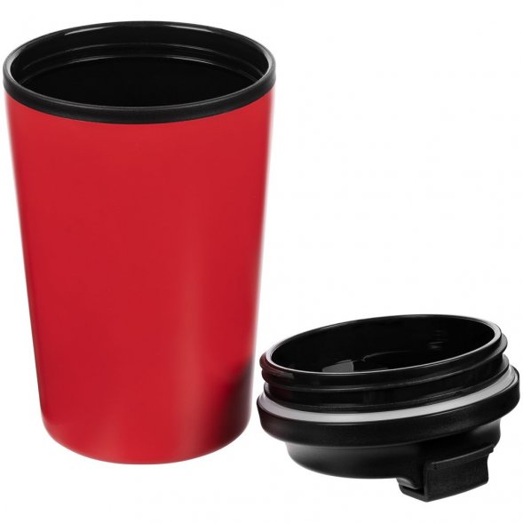 Набор Fleecy с термостаканом, красный 