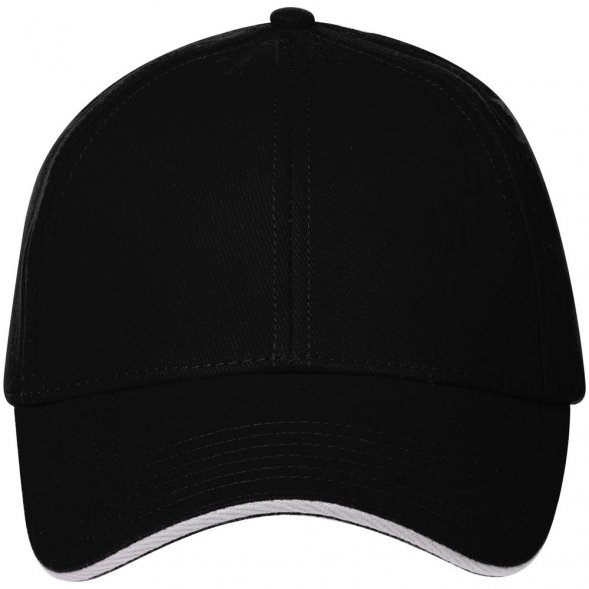 Бейсболка Spiker, черная с белым 