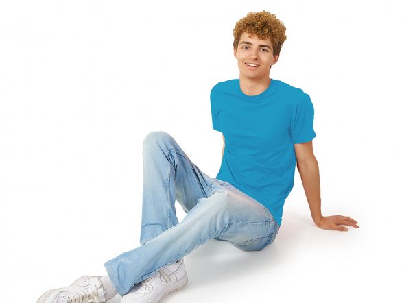 Футболка Heavy Super Club мужская, голубой 