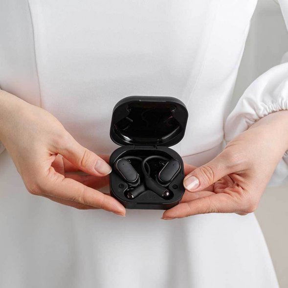 Беспроводные наушники для спорта OpenAir, черные 