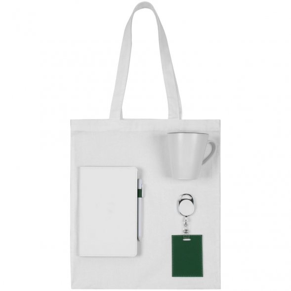 Набор Welcome Pack, зеленый с белым 