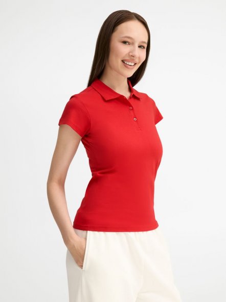 Рубашка поло женская Prescott Women 170, красная 