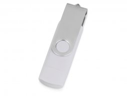 USB/micro USB-флешка 2.0 на 16 Гб Квебек OTG, белый