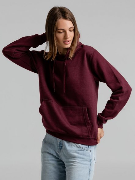 Толстовка с капюшоном Snake II бордовая 