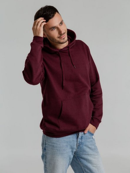 Толстовка с капюшоном Snake II бордовая 