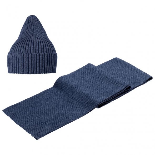 Шапка Stout, синий меланж 