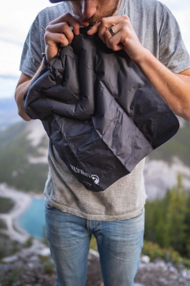 Надувная подушка-сиденье V Seat, серая 