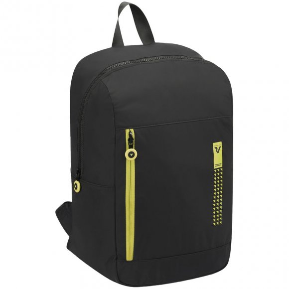 Складной рюкзак Compact Neon, черный с зеленым 