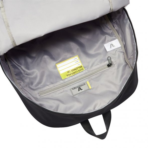 Складной рюкзак Compact Neon, черный с зеленым 