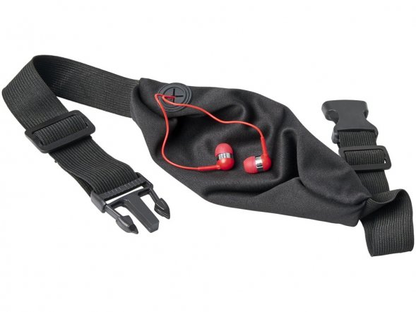 Эластичная спортивная поясная сумка Nicolas, красный 