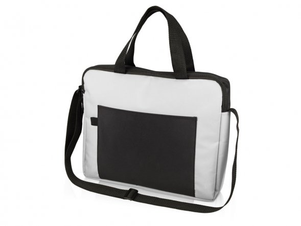 Конференц сумка для документов Congress, белый/черный 