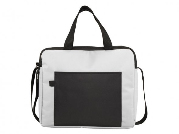 Конференц сумка для документов Congress, белый/черный 