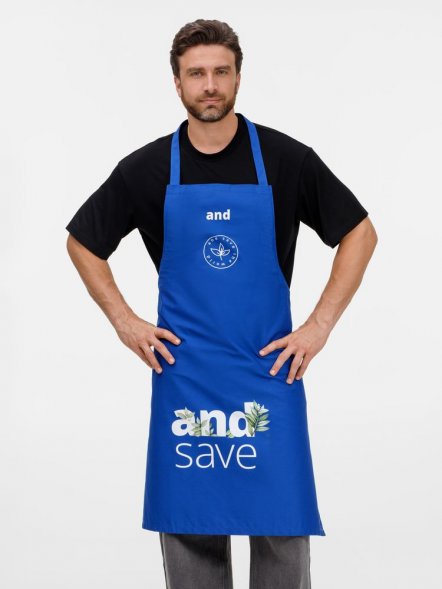 Фартук E1, синий 