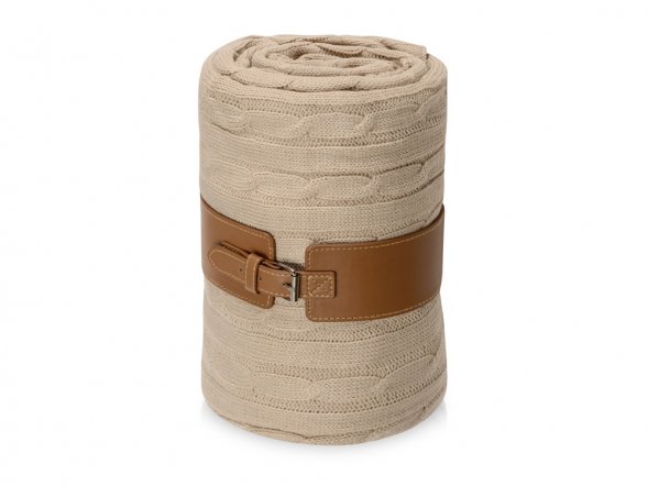 Плед акриловый Braid NEW, бежевый 