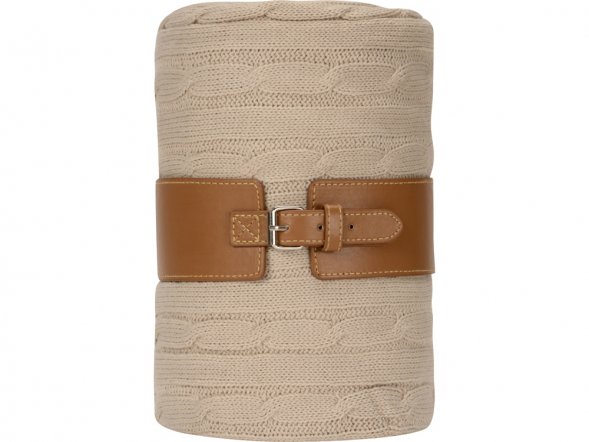 Плед акриловый Braid NEW, бежевый 