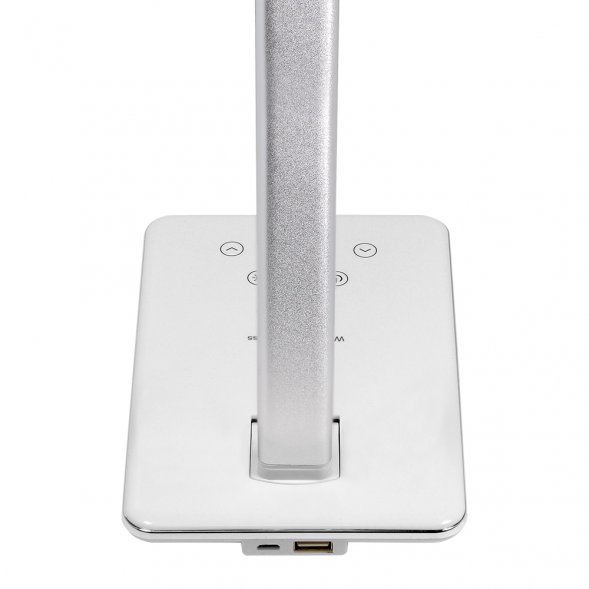 Настольная лампа с беспроводной зарядкой Lumos, белая 