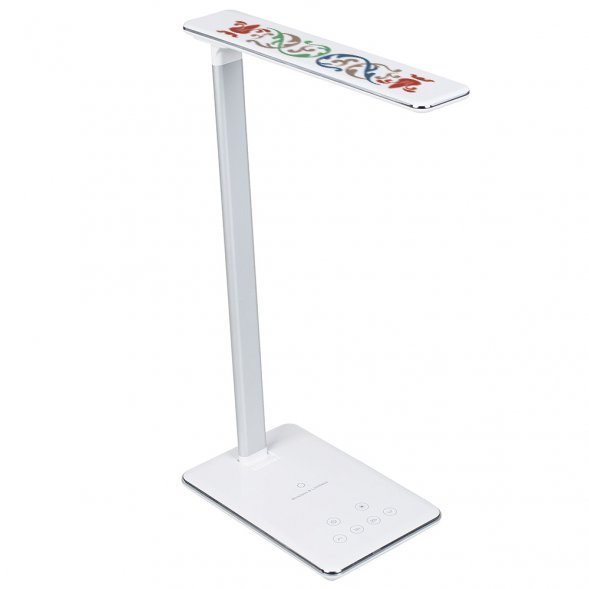 Настольная лампа с беспроводной зарядкой Lumos, белая 