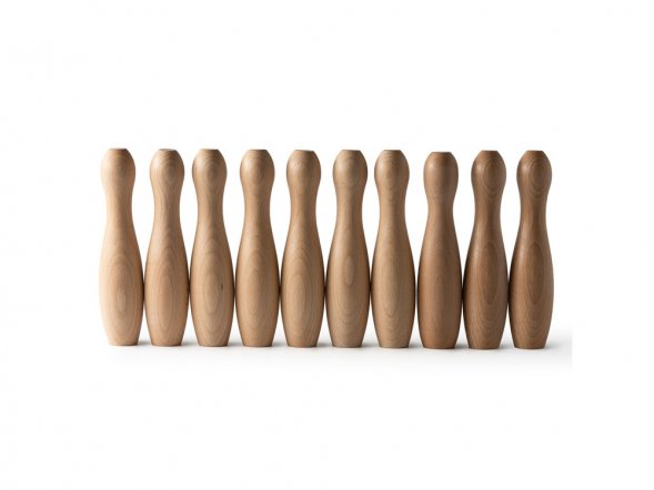 Набор для игры в боулинг VIZA, натуральный 