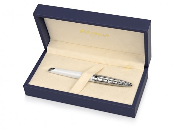 Ручка-роллер Waterman Carene, цвет: Contemporary white ST, стержень: Fblck 