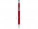 Кнопочная шариковая ручка Moneta из анодированного алюминия, черные чернила, красный 