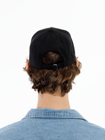 Бейсболка Woolridge, черная 