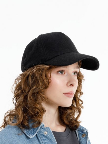 Бейсболка Woolridge, черная 