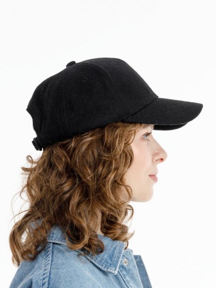 Бейсболка Woolridge, черная 