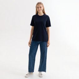 Футболка унисекс KRIS, 100% хлопок, 150 гр., темно-синяя, размер XXXL