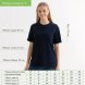 Футболка унисекс KRIS, 100% хлопок, 150 гр., темно-синяя, размер XXXL 
