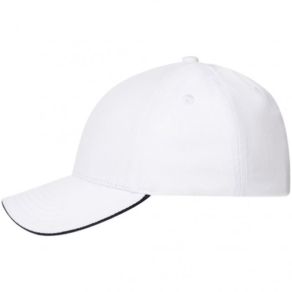 Бейсболка Spiker, белая с темно-синим 