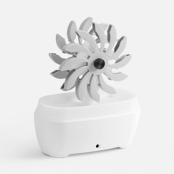 Увлажнитель-ароматизатор Steam Spin, белый с серым 