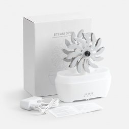 Увлажнитель-ароматизатор Steam Spin, белый с серым