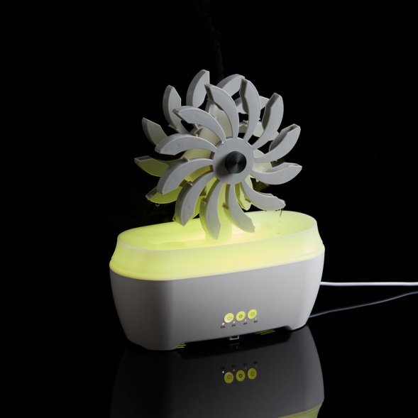 Увлажнитель-ароматизатор Steam Spin, белый с серым 