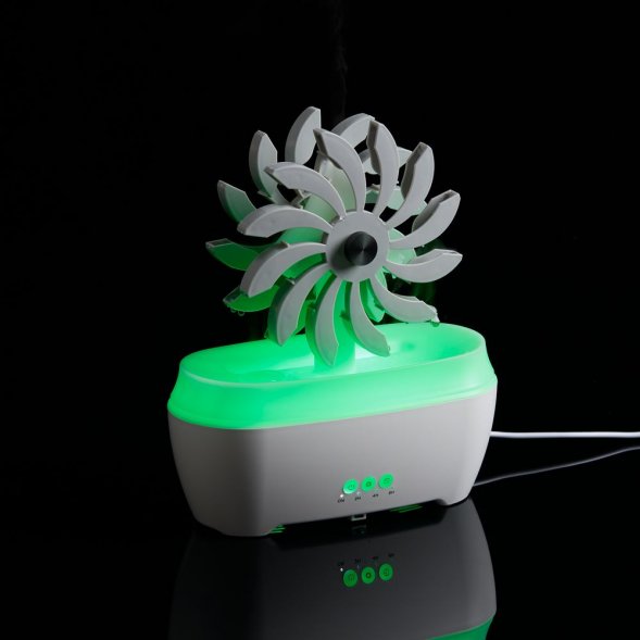 Увлажнитель-ароматизатор Steam Spin, белый с серым 