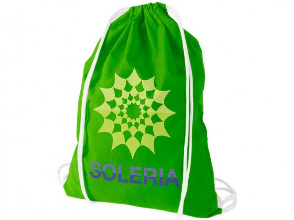 Рюкзак хлопковый Reggy, лайм 