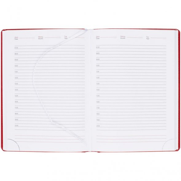 Ежедневник Nebraska, недатированный, красный 
