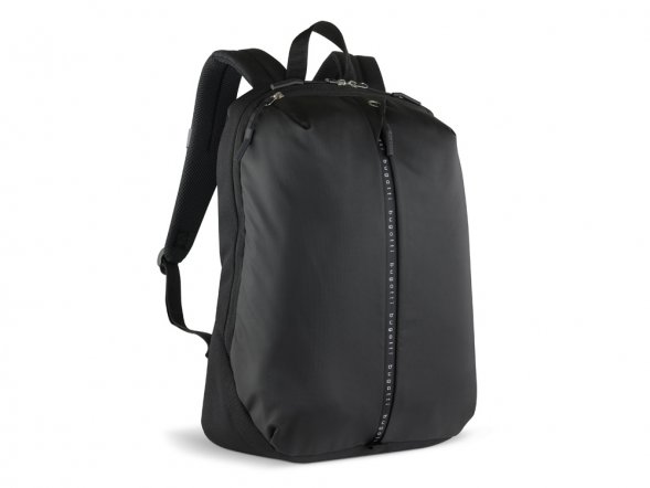 Рюкзак BUGATTI Blanc Delight, чёрный, нейлон RPET600D/тарпаулин/полиэстер, 32х15х45 см, 20 л 