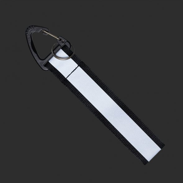 Светоотражающий брелок Flashline, серый с черным 