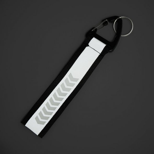 Светоотражающий брелок Flashline, серый с черным 