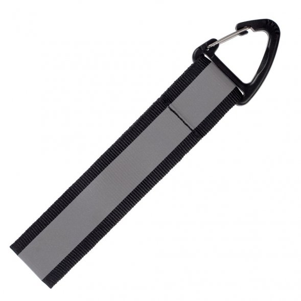 Светоотражающий брелок Flashline, серый с черным 