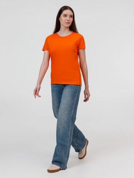 Футболка женская E190 оранжевая 