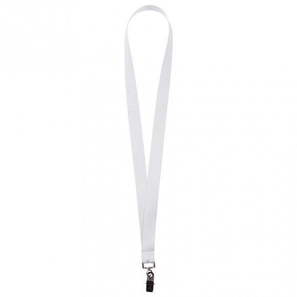 Лента для бейджа Neckband, белая 