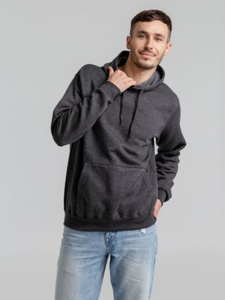 Толстовка с капюшоном Snake II черный меланж 