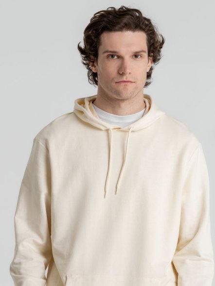 Толстовка с капюшоном унисекс Hoodie, светло-желтая 