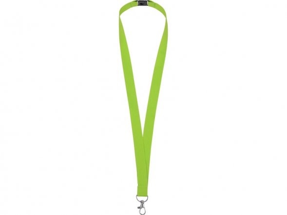 Ланьярд с карабином и замком безопасного разрыва, зеленое яблоко 