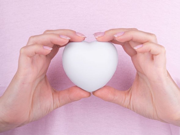 Антистресс «Сердце», белый 