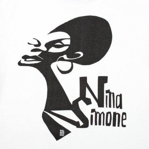 Футболка женская «Меламед. Nina Simone», белая 