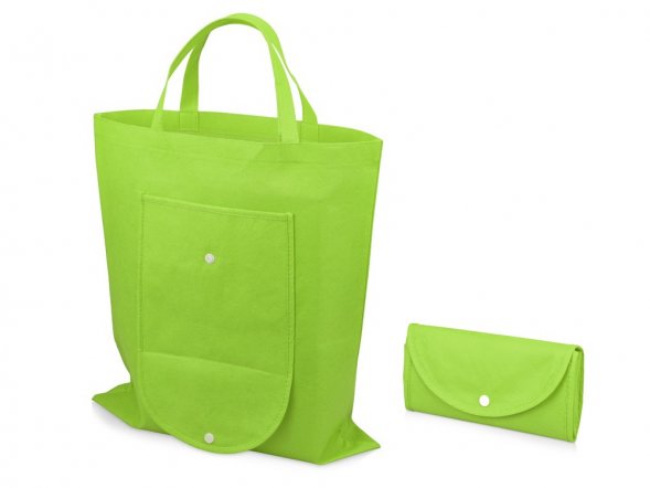 Складная сумка Plema из нетканого материала, лайм 