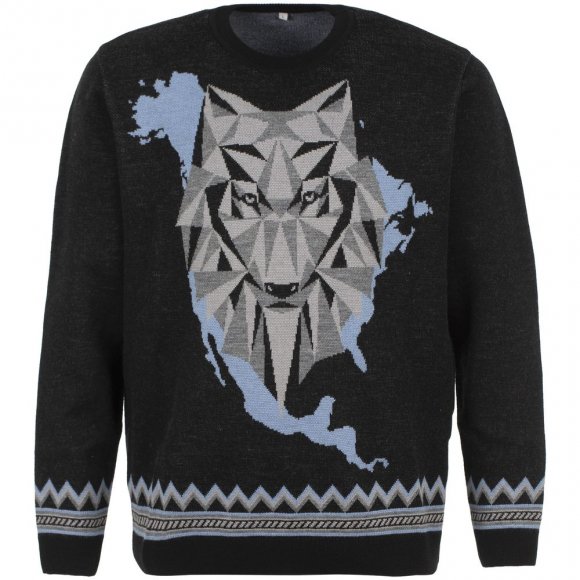 Джемпер Totem Wolf, черный 